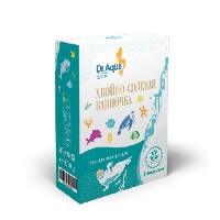 Изображение товара Dr aqua соль для ванн детская хвойно-солевая ванночка кедр пихта сосна 150 гр 3 шт. фильтр-пакеты