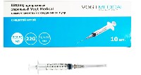 Изображение товара Шприц 2(2,5)мл 3-х комп с иглой (0,7х30 мм) 22g 10 шт./ vogt medical