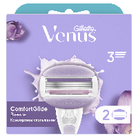Изображение товара Gillette venus comfortglide breeze сменные кассеты для безопасных бритв 2 шт./с гелевыми подушечками