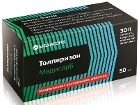Толперизон медисорб 50 мг 30 шт. таблетки, покрытые пленочной оболочкой