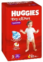 Изображение товара Huggies трусики-подгузники dry expert размер 5/12-17 кг 15 шт.