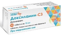 Изображение товара Доксиламин-сз 15 мг 30 шт. таблетки, покрытые пленочной оболочкой