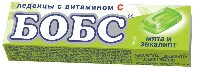 Изображение товара Бобс карамель леденцовая со вкусом мяты и эвкалипта 10 шт. леденцы массой 3,5 г