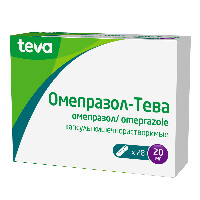 Омепразол-тева 20 мг 28 шт. капсулы кишечнорастворимые