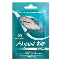 Изображение товара Акулий жир акулья сила алоэ био-плацентарная маска для лица и шеи ультра-лифтинг для зрелой кожи саше 10 мл