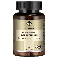 Изображение товара Tetralab витаминный комплекс для женщин 60 шт. таблетки, покрытые оболочкой массой 1100 мг