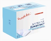 Изображение товара Докапласт повязка пластырного типа впитывающая стерильная 5х7 см подушечка 2,5х4 см 50 шт.