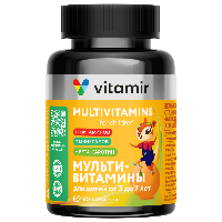 Изображение товара Витамир от а до цинка витаминно-минеральный комплекс для детей от 3 до 7 лет 60 шт. таблетки жевательные массой 900 мг