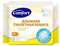 Изображение товара Smart comfort туалетная бумага влажная с экстрактом ромашки 42 шт.