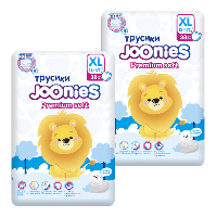 Изображение товара Набор из 2х уп. JOONIES PREMIUM SOFT ПОДГУЗНИКИ-ТРУСИКИ ДЛЯ ДЕТЕЙ XL/12-17КГ N38