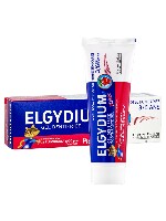 Изображение товара Эльгидиум зубная паста-гель для детей от 3 до 6 лет защита от кариеса со вкусом свежей клубники 50 мл