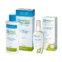 Изображение товара Набор ЦИНОВИТ СПРЕЙ ДЛЯ ПРОБЛЕМНОЙ КОЖИ 75МЛ + ГЕЛЬ ДЛЯ ДУША 150МЛ со скидкой