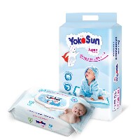 Изображение товара Набор YOKOSUN для детей: влажные салфетки 120 шт. + пелёнки одноразовые 60х90 10 шт.