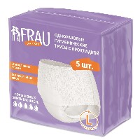Frau comfort трусы с прокладкой одноразовые гигиенические размер l 5 шт.