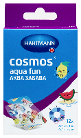 Изображение товара Пластырь cosmos aqua fun (аква забава) нестерильный 12 шт./ набор 2 размера/