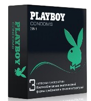 Playboy презервативы латексные 3 in 1 3 шт.