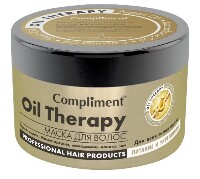 Изображение товара Compliment маска для волос oil therapy с маслом арганы макадамии кокоса ши для всех типов волос питание и укрепление 500 мл