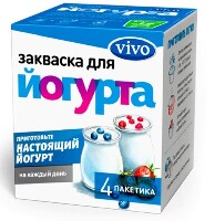 Изображение товара Vivo закваска йогурт 0,5 4 шт.