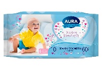 Изображение товара Aura влажные салфетки для детей 60 шт