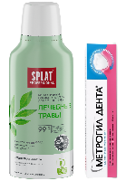 Изображение товара Набор - Метрогил дента гель для десен 20 гр+Splat professional ополаскиватель для полости рта биоактивный лечебные травы 275 мл
