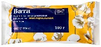 Изображение товара Вата мед гигроскопическая хирург н/стер хлопковая 100 гр.
