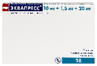 Эквапресс 10 мг+1,5 мг+20 мг 28 шт. капсулы с модифицированным высвобождением