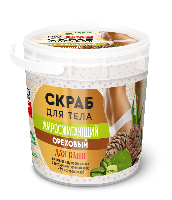 Изображение товара Fito косметик народные рецепты скраб для тела ореховый жиросжигающий для бани 155 мл