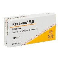 Кетанов МД 10 мг 20 шт. таблетки, диспергируемые в полости рта