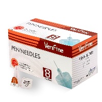 Изображение товара Иглы verifine (верифайн) стерильные для инсулиновых шприц-ручек 0,23(32g)х8 мм 100 шт.