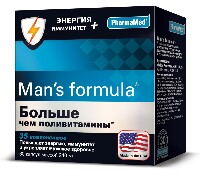 Изображение товара Man s formula больше чем поливитамины энергия+иммунитет 30 шт. капсулы массой 940 мг