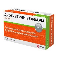 Дротаверин велфарм 40 мг 50 шт. таблетки блистер