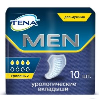 Tena men level 2 прокладки впитывающие для страдающих недержанием 10 шт.