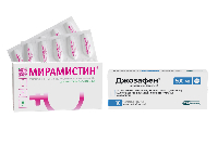 Изображение товара Набор Джозафен таб №10 + Мирамистин супп вагинальные 15мг №10 со скидкой