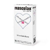 Изображение товара Презервативы masculan ultra safe black 10 шт.