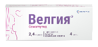 Велгия 2,4 мг/доза раствор для подкожного введения 3 мл шприц-ручка 1 шт + игла 5 шт
