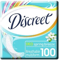Discreet deo multiform весенний бриз ежедневные гигиенические прокладки 100 шт.