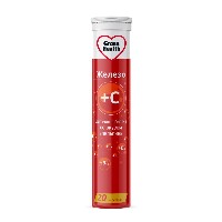 Изображение товара Gross health железо+витамины с в 6 в 12+фолиевая кислота со вкусом апельсина 20 шт. таблетки массой 4 гр