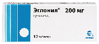 Эглонил 200 мг 12 шт. таблетки