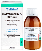 Нифуроксазид-эколаб 0,2/5 мл флакон суспензия для приема внутрь 100 мл комплектность мерная ложка