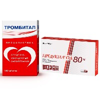 Изображение товара Набор Тромбитал таб. 75 + 15,2мг №180 + Предуктал ОД капс. 80мг №30 - со скидкой