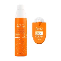 Изображение товара Набор AVENE: СПРЕЙ СОЛНЦЕЗАЩИТ SPF30 200МЛ + СОЛНЦЕЗАЩИТ КОМПАКТ-ЭМУЛЬСИЯ Д/ВСЕЙ СЕМЬИ SPF50+ 30МЛ