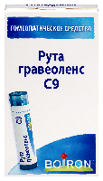 Изображение товара Рута гравеоленс с9 гомеопатический монокомпонентый препарат растительного происхождения 4 гр гранулы гомеопатические