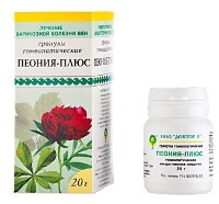 Изображение товара Пеония-плюс 20 гр гранулы гомеопатического применения