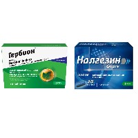 Изображение товара Набор ГЕРБИОН плющ таблетки для рассасывания №16 + НАЛГЕЗИН ФОРТЕ таб. п/о 550 мг №20