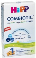 Детская молочная смесь hipp 1 combiotic expert c лактобактериями сухая c 0 месяцев 300 г/коробка/