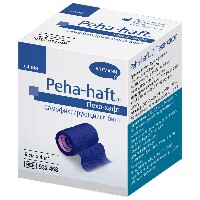 Бинт эластичный фиксирующий самофиксирующийся peha-haft/пеха-хафт 6 смх4 м/синий