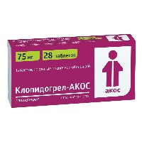 Изображение товара Клопидогрел-акос 75 мг 28 шт. таблетки, покрытые пленочной оболочкой