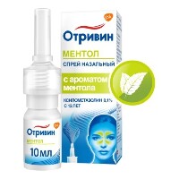 ОТРИВИН 0,1% 10МЛ СПРЕЙ НАЗАЛЬНЫЙ ДОЗИРОВАННЫЙ С МЕНТОЛОМ И ЭВКАЛИПТОМ