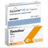 Изображение товара Набор ЛИПОБОН 0,01 N30 ТАБЛ + Эдарби 40 мг 28 шт. таблетки по специальной цене