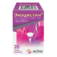 Экоцистин 20 шт. саше-пакет по 3000 мг порошок для раствора и для приема внутрь
